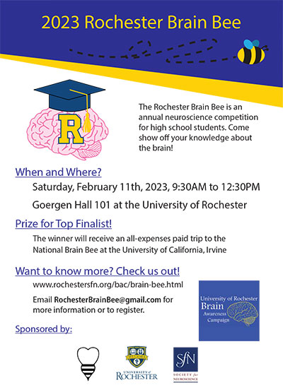 2023 Brain Bee flyer.